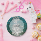 Glitzern Hochzeiten am Strand Pappteller (Party)