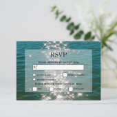 Glitzern Hochzeiten von RSVP Cards Karte (Stehend Vorderseite)