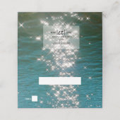 Glitzern Hochzeitsfeiern Platzkarte (Außenseite Aufgefaltet)