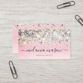 Glitzern Holographic Lila Glitzer Makeup Artist Visitenkarte