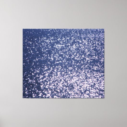 Glitzern im Water Beach House Leinwanddruck (Vorderseite)