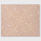 Glitzern in Beige Geschenkpapier (Flach)
