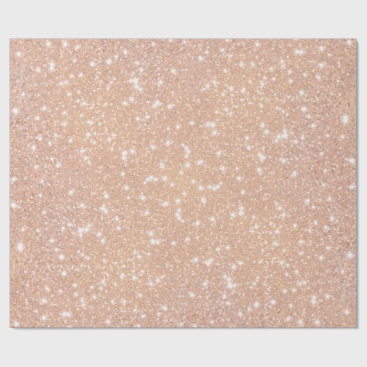 Glitzern in Beige Geschenkpapier (Flach)