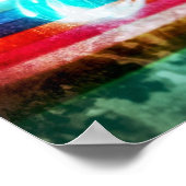 Glitzern in einem farbenfrohen Meer Poster (Ecke)