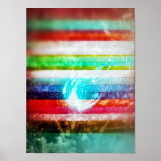 Glitzern in einem farbenfrohen Meer Poster (Vorne)