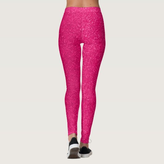 Glitzern in Pink, Leggings (Rückseite)