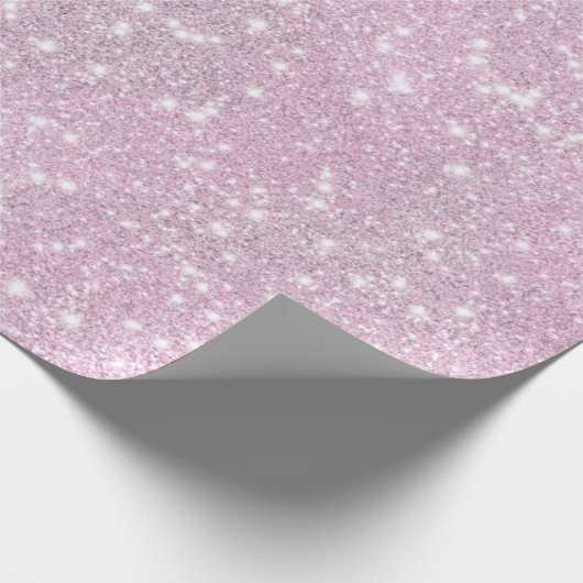 Glitzern in rosa geschenkpapier (Ecke)