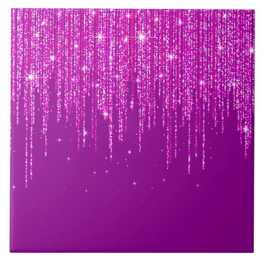 Glitzern Keramik Tile Fliese (Vorderseite)