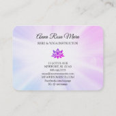*~* Glitzern Lotus Rays Reiki Healing Energy  Visitenkarte (Rückseite)