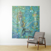 Glitzern-Meerbarsche und Quallenmauer hängen Wandteppich (Beispiel)