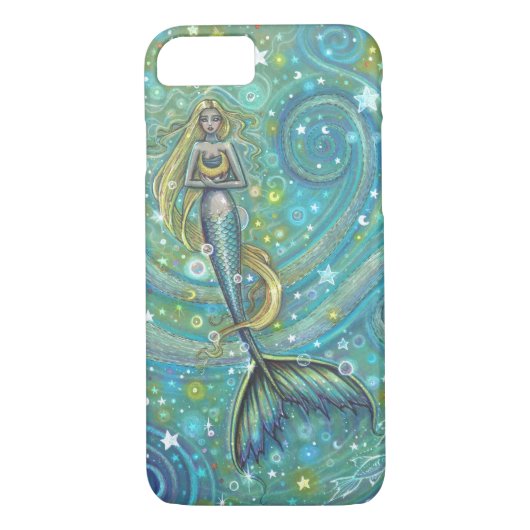 Glitzern Mermaid Art Fantasy Design Case-Mate iPhone Hülle (Rückseite)