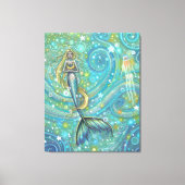 Glitzern Mermaid Fantasy Art von Molly Harrison Leinwanddruck (Vorderseite)