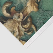 Glitzern mit barocken Goldverzierungen Seidenpapier (Ausschnitt)