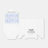 Glitzern mit hellblauem Glitzer Vielen Dank Geschenkschachtel (Ungefaltet)