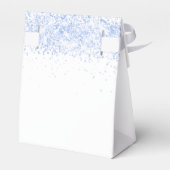 Glitzern mit hellblauem Glitzer Vielen Dank Geschenkschachtel (Rückseite)