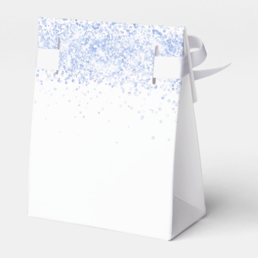 Glitzern mit hellblauem Glitzer Vielen Dank Geschenkschachtel (Rückseite)