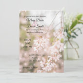 Glitzern mit hellen Winden Hochzeiten Einladung (Stehend Vorderseite)