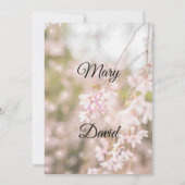 Glitzern mit hellen Winden Hochzeiten Einladung (Rückseite)