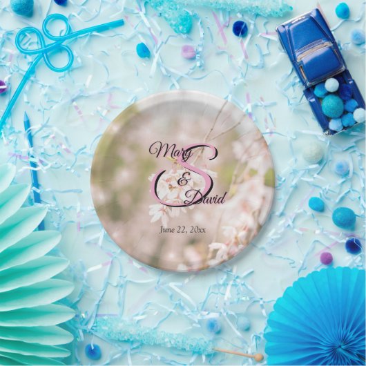 Glitzern mit hellen Winden Hochzeiten Pappteller (Party)