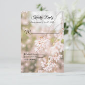 Glitzern mit hellen Winden Hochzeiten RSVP Karte (Stehend Vorderseite)