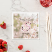 Glitzern mit hellen Winden Hochzeiten Serviette (Beispiel)