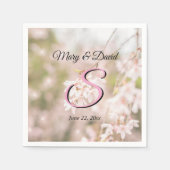 Glitzern mit hellen Winden Hochzeiten Serviette (Vorderseite)