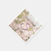 Glitzern mit hellen Winden Hochzeiten Serviette (Ecke)