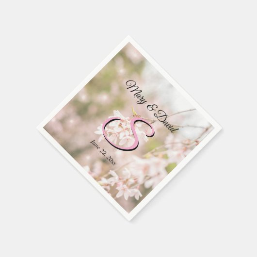 Glitzern mit hellen Winden Hochzeiten Serviette (Ecke)