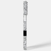 Glitzern Monogram für silbergraue helle Glitzer Case-Mate iPhone Hülle (Rückseite / Rechts)