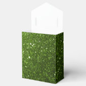 Glitzern Monogram, hellgrüner Glitzer Geschenkschachtel (Geöffnet)