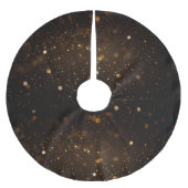 Glitzern Polyester Weihnachtsbaumdecke (Vorderseite)