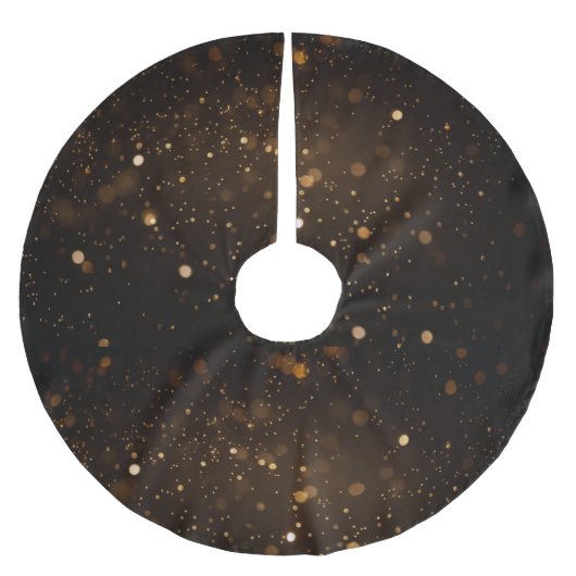 Glitzern Polyester Weihnachtsbaumdecke (Vorderseite)