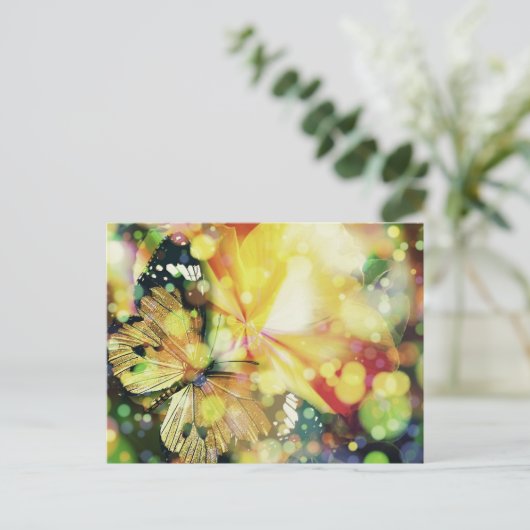 Glitzern Postkarte (Stehend Vorderseite)