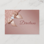 Glitzern & Rose Gold Glamour Geburtstagsparty Begleitkarte (Vorderseite)