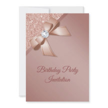 Glitzern & Rose Gold Glamour Geburtstagsparty