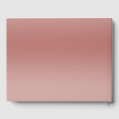 Glitzern & Rose Gold Glamour Geburtstagsparty Gästebuch (Rückseite)