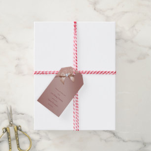 Glitzern & Rose Gold Glamour Geburtstagsparty Geschenkanhänger