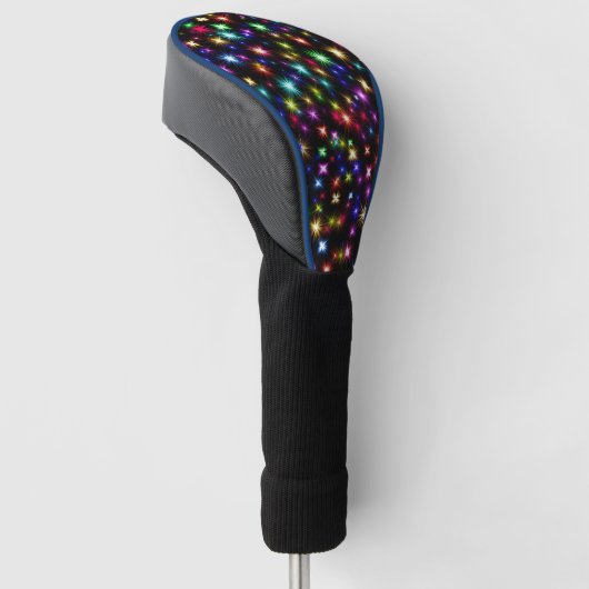 Glitzern, Sterne und Feuerwerkskörper Golf Headcover (angewinkelt)