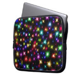 Glitzern, Sterne und Feuerwerkskörper Laptopschutzhülle (Vorderseite Links)