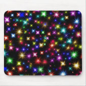 Glitzern, Sterne und Feuerwerkskörper Mousepad (Vorne)