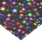 Glitzern, Sterne und Feuerwerkskörper Tischdecke (Schrägansicht)