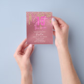 Glitzern Sweet16 Hübsch Girly Pink 16. Geburtstag Flyer (Gruppe)