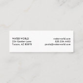 Glitzern Swimming Pool Foto Reisen Mini Visitenkarte (Rückseite)