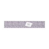 Glitzern Wedding Mauve ID889 Einladungsbanderole (Flach)