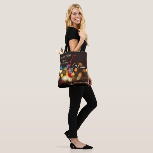 Glitzern Weinlupe Tasche (Am Model)