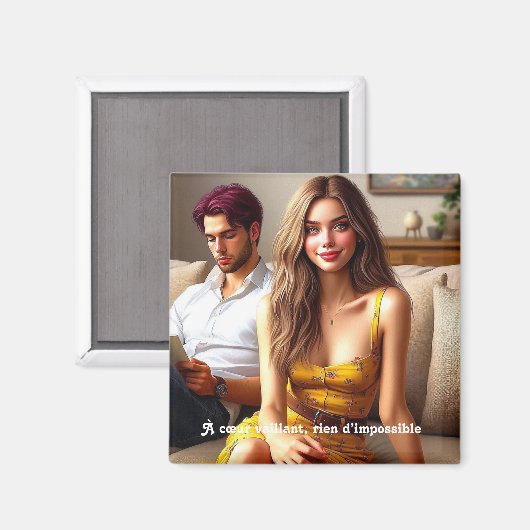 - Glitzernd Magnet (Vorderseite/Rückseite)