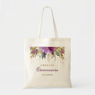 Glitzernde Amethyst Quinceanera-Tasche Tragetasche