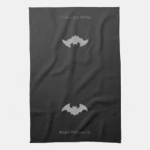 Glitzernde Fledermaus Halloween Geschirrtuch (Vertikal)