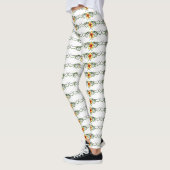glitzernde gelbe Blumen Leggings (Links)