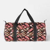 Glitzernde Kosmetikmuster Rosa Duffle Bag (Vorderseite)
